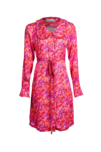 KOSZULOVA drobne kwiatuszki kołnierz bebe