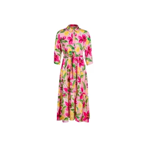 sukienka KOSZULOVA MIDI w lilie